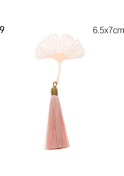 9 Stili Yazın Çin Tarzı Antika Yaprak Metal Ayraç Damarsız Akçaağaç Yapraklı Püsküllü Kayısı Yaprağı Kitap Ayraçı Mücevherat Kitap Tutucu (Yurt Dışından)