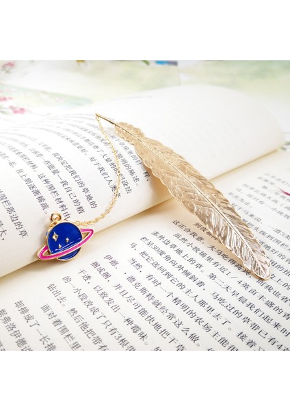 N Tarzı Ezone 1 Adet Metal Tüy Kitap Ayracı Yaratıcı Kolye Arkadaşlar Için Kırtasiye Okul Ofis Malzemesi (Yurt Dışından)