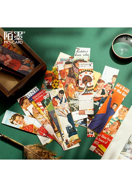 Fuguyingxiang Tarzı Kitaplar Için Edebi Manzara Retro Izlenim Serisi Kitap Ayraçları (Yurt Dışından)