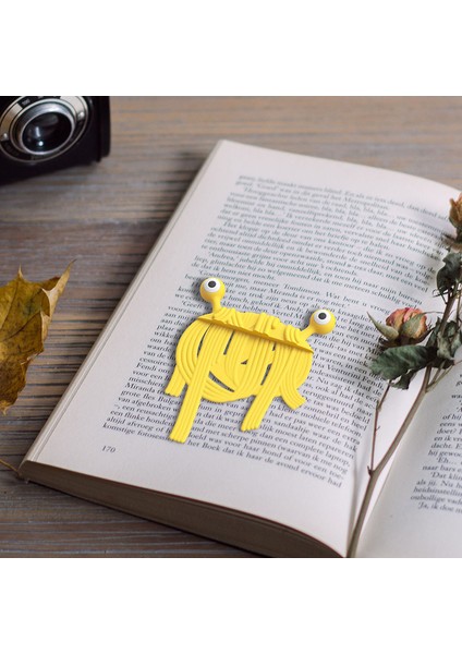 Bir Stil Sevimli Küçük Canavar Ayraç Yaratıcı Karikatür 3D Stereo Ayraçlar Kitap Kağıt Tutucular Öğrenci Okul Kırtasiye Malzemeleri (Yurt Dışından) fırsatları