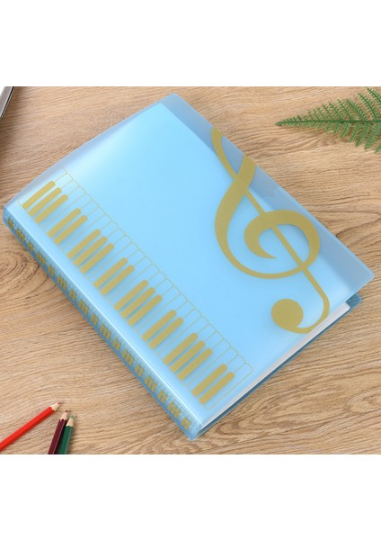 Mavi 40 Sayfa Stili Yeni Sayfalar Çok Katmanlı Müzik Klasörü Dosya Plastik Bütçe Cüzdanı Filing Ürünleri Belge Çantası A4 Piyano Kitap Masa Organizatörü (Yurt Dışından)