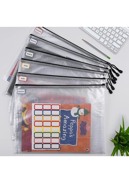 No.10 Tarzı 20 Su Geçirmez Ve Yırtılmaya Dayanıklı Dosya Klasörü İle A3 Boyutlu Plastik File Fermuar Çantası (Yurt Dışından)