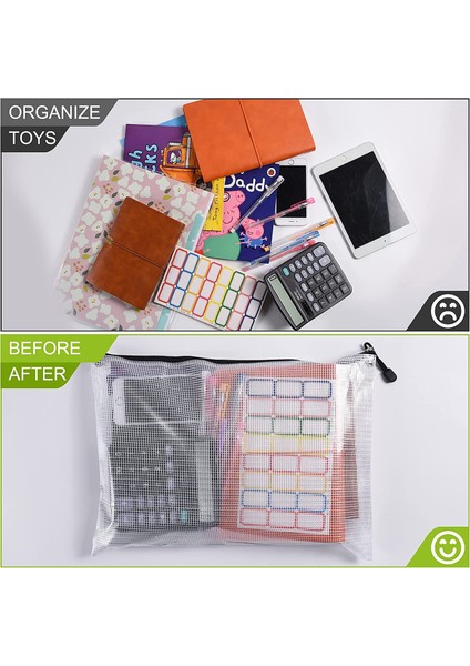 No.10 Tarzı 20 Su Geçirmez Ve Yırtılmaya Dayanıklı Dosya Klasörü İle A3 Boyutlu Plastik File Fermuar Çantası (Yurt Dışından)