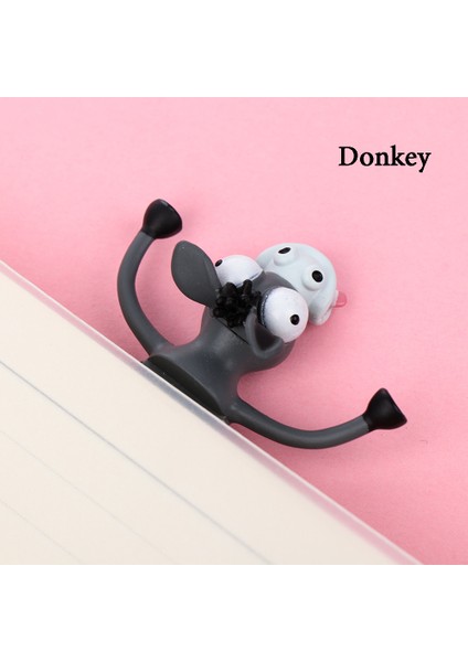 2 Eşek Tarzı Korkmuş Panda Kedi Shiba Inu Yaratıcı Komik Pvc 3D Kitap Ayracı Karikatür Hayvan Fok Ahtapot Canlı Kitap Işaretciler Çocuklar Için (Yurt Dışından)