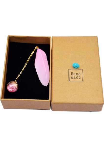 Pembe Tarzı Renkli Kitaplar Okul Kırtasiye Malzemeleri Ofis Malzemeleri - Cam Toplu Sevimli Tüy Toplu Yüzük Ayraçlar (Yurt Dışından)