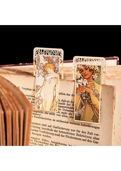 No.2 Tarzı Dört Mevsim Serisi Metal Oyuk Ayraç Yaratıcı Retro Ayraçlar Kitap Klasörü Ofis Okul Malzemeleri Kırtasiye (Yurt Dışından) modelleri