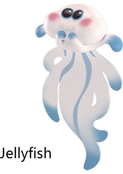 Denizanası Tarzı 3D Stereo Karikatür Hayvan Stil Yaratıcı Kitap Ayraçları Pvc Malzeme Komik Öğrenci Okul Kırtasiye Çocuklar Ayraçlar (Yurt Dışından)