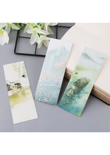 No.4 Tarzı Yaratıcı Çin Tarzı Kağıt Ayraç Boyama Kartları Retro Güzel Kutulu Ayraç Anma leri W8Ed (Yurt Dışından) indirimleri