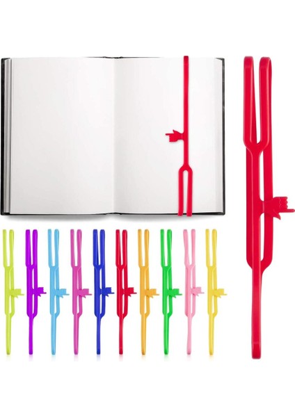 2 Kırmızı Stil Kitaplar Için Silikon Parmak Gösterge Ayraç 8 Inç Renkli Esnek Kauçuk Kayış Kitap Işaretleyici Okuma Sayfa Tutucu Ofis Okulu A6468 (Yurt Dışından) fiyatları