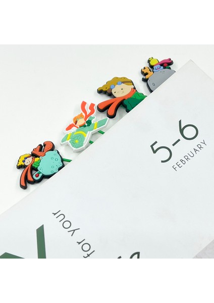 4124-02 8'Li Stil Çocuk Edebiyatı Pvc Kitap Ayraç Sayfa Tutucu Kağıt Klips Okul Ve Ofis Malzemeleri Öğrenci Kırtasiye Aksesuar (Yurt Dışından) indirimleri