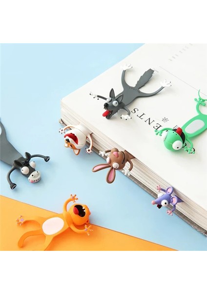 Geko Stili Yaratıcı 3D Stereo Ayraç Sevimli Karikatür Hayvan Işaretleyici Kawaii Kedi Panda Ayraç Sayfaları Çocuklar Okul Kırtasiye Malzemeleri (Yurt Dışından) fiyatları