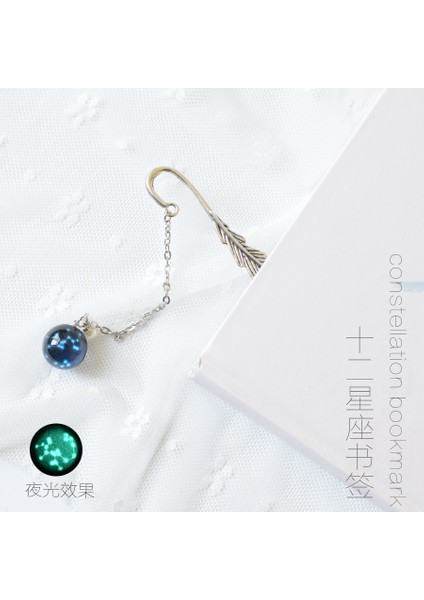 Boğa Stili Yaratıcı Parlak Yıldız Işığı 12 Takımyıldız Ayraç Kolye Metal Kitap Ayracı Ofis Kırtasiye Okul Malzemeleri (Yurt Dışından) fırsatları