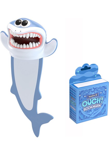 Sq002-2-Köpekbalığı Stili Yaratıcı 3D Stereo Ayraç Sevimli Çizgi Film Hayvan Işaretçi Kawaii Kedi Panda Ayraç Sayfalar Çocuklar ler Okul Kırtasiye Malzemeleri (Yurt Dışından)