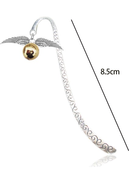 No.6 Tarzı Retro Metal Ayraç Ölüm Yadigarları Kanat Parlayan Kolye Altın En Iyi Okuyucu li | - (Yurt Dışından)