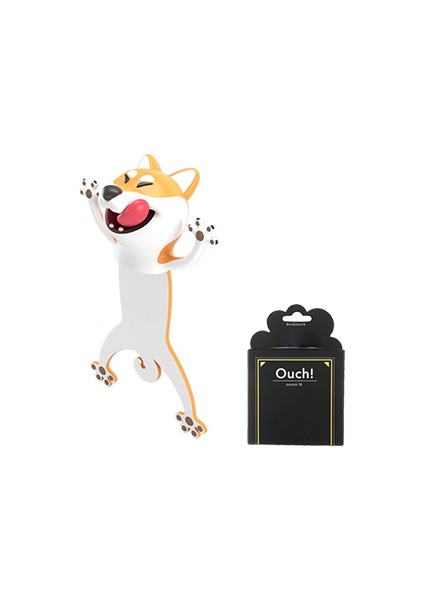 Shiba Inu Stili Yaratıcı 3D Stereo Yer Işareti Sevimli Karikatür Hayvan Işaretçi Çocuk ler Okul Kırtasiye Malzemeleri Kawaii Kedi Panda Sayfa Yer Işareti (Yurt Dışından)
