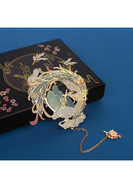 Balina Tarzı Feniks Kitap Ayracı Klasik Metal Oyuk Kitap Tutucu Çin Tarzı Okul Öğrenci Ofis Kırtasiye Sanat Dekorasyon Anı Ürünü (Yurt Dışından) fiyatları