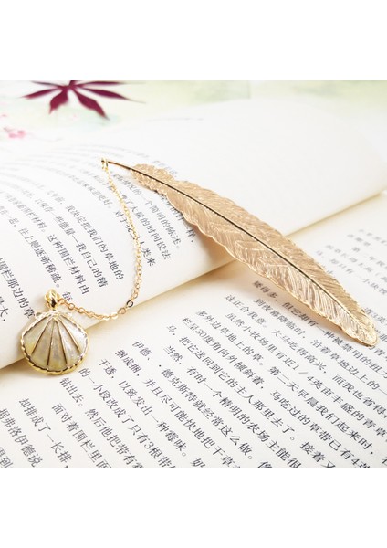 G Tarzı Ezone 1Pc Metal Tüy Kitap Ayracı Yaratıcı Kolye Ayracı Kutusu Ambalaj Öğrenciler Kırtasiye Arkadaşlar Için (Yurt Dışından)