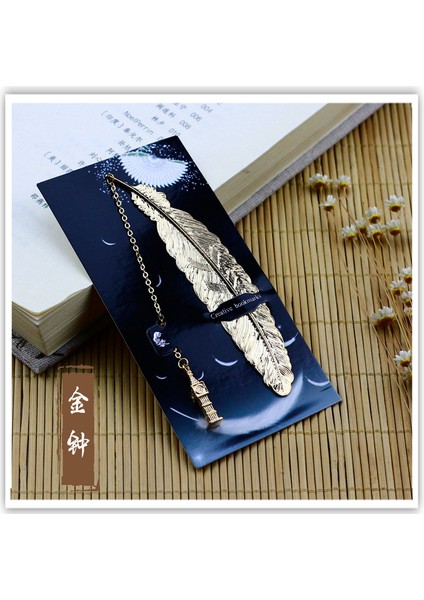 Hazine Tarzı 1 Adet Retro Metal Tüy Ayraç Marque Sayfa Yaratıcı Kitap Işareti Kore Ofis Malzemeleri Paketi Okul Malzemeleri (Yurt Dışından) fırsatları