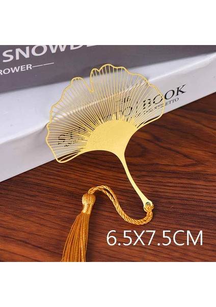 Bir Stil Öğrenci Çin Tarzı Kırtasiye Retro Metal Ayraçlar Oyuk Ginkgo Biloba Akçaağaç Yaprak Lotus Damar Kitap Ayraçları ler (Yurt Dışından)