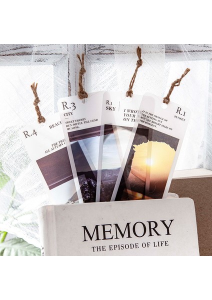 H Tarzı Pvc Mat Okuma Ayraç Retro Alacakaranlık Kitap Sayfa Işaretçisi E-Ticaret Malzemeleri (Yurt Dışından) fırsatları