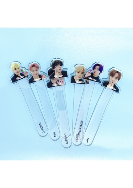 Jhope Stili Kpop Yer Imi Bangtan Boys Akrilik Yeni Albüm Tereyağı Kore Kırtasiye Saydam Kitap Işareti Foto Baskı Hayranlar (Yurt Dışından) fiyatları