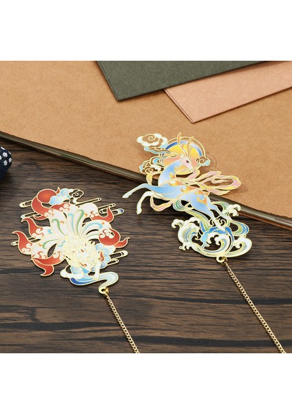 B Stil 1 Stil Kitap Ayracı Püskül Kolye Retro Kitap Klipsi Metal Sayfalama Işareti Ofis Malzemeleri Öğrenci si (Yurt Dışından) modelleri