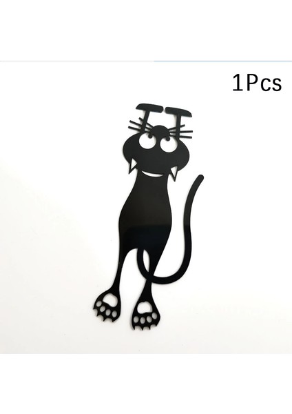 1 Adet Tarzı Kitaplar Için 3D Boş Kara Kedi Ayraç Kawaii Plastik Kitap Ayraç Çocuklar Öğrenci Öğretmenler Okul Ofis Kırtasiye (Yurt Dışından)