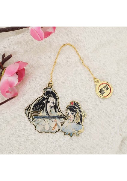 D1 Stili The Untamed Mo Dao Zu Shi Büyücü Ustası Wei Wuxian Lan Wangji Metal Oyma Ayraç (Yurt Dışından)