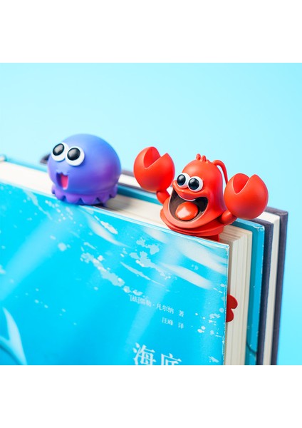 Istakoz Tarzı 3 Boyutlu Stereo Ayraç Sevimli Karikatür Hayvan Işaretçisi Kawaii Denizanası Yengeç Ayraç Sayfa Çocuk ler Okul Kırtasiye Malzemeleri (Yurt Dışından) fırsatları