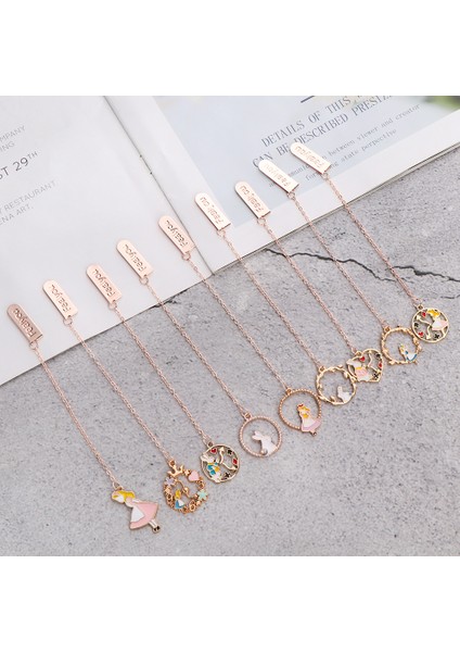 B Tarzı Yaratıcı Karikatür Metal Kolye Ayraç Sayfalama Kitap Kelepçesi Marka Şeftali Sevimli Kalp Kolye Okul Ofis Malzemeleri Kırtasiye (Yurt Dışından) fırsatları