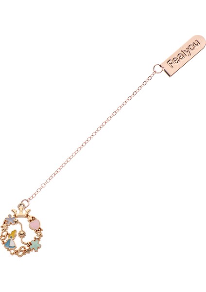 F Stili Yaratıcı Karikatür Metal Kolye Ayraç Sayfalama Kitap Kelepçesi Marka Şeftali Sevimli Kalp Kolye Okul Ofis Malzemeleri Kırtasiye (Yurt Dışından)