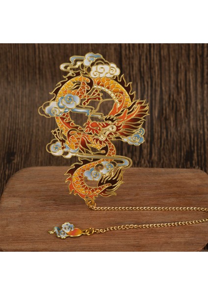 Kirin Style Lüks Metal Ayraç Çin Tarzı Retro Hayvan Şekilli Kırtasiye Yaratıcı Öğretmen Öğrenci Okul Ofis Malzemeleri (Yurt Dışından) modelleri