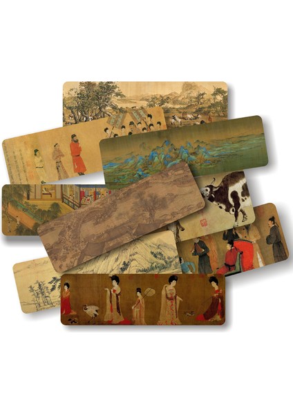 Çin Ünlü Resimler Kağıt Ayraçlar Antik Tarz Kitap Tutucu Mesaj Kartı Kırtasiye (Yurt Dışından)