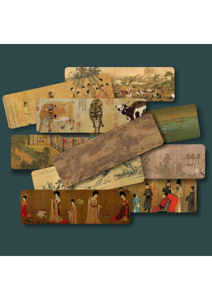 Çin Ünlü Resimler Kağıt Ayraçlar Antik Tarz Kitap Tutucu Mesaj Kartı Kırtasiye (Yurt Dışından) fiyatları