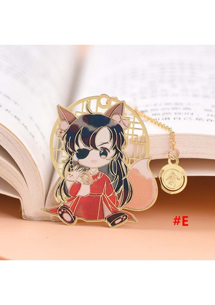 B 5 Stili The Untamed Mo Dao Zu Shi Büyücü Ustası Wei Wuxian Lan Wangji Metal Oyuk Yer Işaretleme (Yurt Dışından)