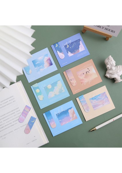 C Stili Küçük Taze Manyetik Kitap Ay Ile Yıldız Serisi Sayfa Işaretleyicileri Karışık Kitap Işaretçileri Seti Öğrenci Okuma Için (Yurt Dışından) fiyatları