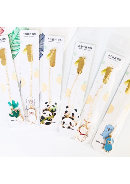 Su Samuru Beyaz Tarzı Taze Panda Kaktüs Su Samuru Kedi Metal Kolye Ayraç Sayfa Bayrağı Okul Ofis Malzemesi Için Öğrenci (Yurt Dışından) modelleri