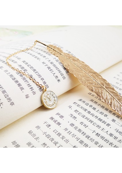 L Tarzı Ezone 1 Adet Metal Tüy Kitap Ayracı Yaratıcı Kolye Arkadaşlar Için Kırtasiye Okul Ofis Malzemesi (Yurt Dışından)