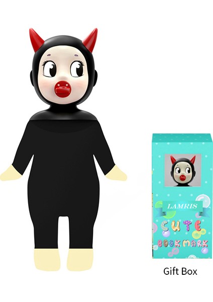 Şeytan Tarzı Yaratıcı 3D Stereo Ayraç Sevimli Karikatür Hayvan Kitap Işareti Kawaii Kedi Palyaço Ayraç Kızlar Kırtasiye Okul Malzemeleri (Yurt Dışından)