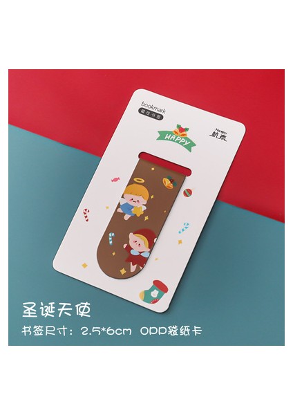 No.2 Tarzı Karikatür Noel Mıknatıslı Kitap Ayraçları Sevimli Mıknatıs Sayfa Işaretleyiciler Sayfa Klipsleri Kitap Işaretleyici Öğrenci Ofis Okuma Kırtasiye Için (Yurt Dışından)