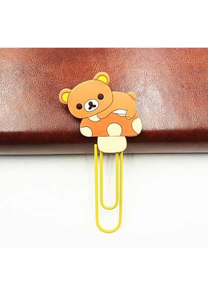 No.6 Tarzı Sevimli Karikatür Kawaii Rilakkuma Serisi Ayraç Kelepçe Not Tutucu Kağıt Kelepçesi Okul Ofis Malzemesi Ayraç- (Yurt Dışından)