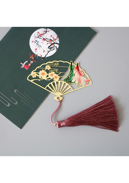 Q Stili Klasik Katlanır Yelpaze Ejderha Peri Turna Çin Tarzı Kırtasiye Ayraçlar Gazete Okuma Işaretleri Ofis Malzemeleri - (Yurt Dışından)