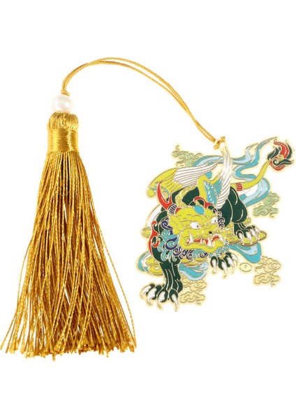 Stil 16 Stil Yeni Çin Tarzı Retro Efsanevi Ayraç Püsküllü Yaratıcı Metal Oyuk Ejderha Kaplan Kitap Kelepçesi Öğrenci Ofis Malzemeleri (Yurt Dışından)