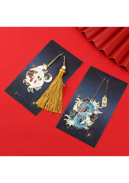 Stil 16 Stil Yeni Çin Tarzı Retro Efsanevi Ayraç Püsküllü Yaratıcı Metal Oyuk Ejderha Kaplan Kitap Kelepçesi Öğrenci Ofis Malzemeleri (Yurt Dışından) indirimleri