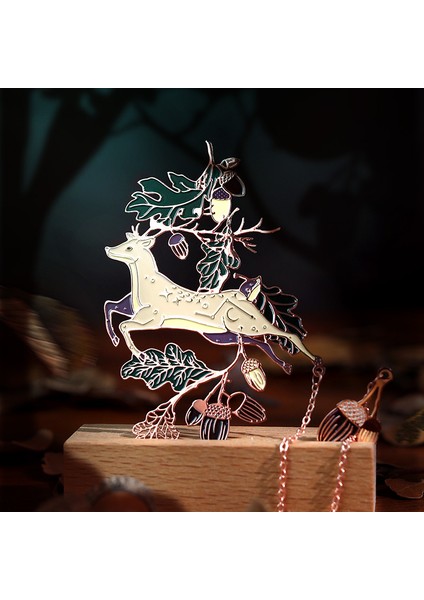 Yıldız Balinalar Tarzı 10 Desigese Antik Tarz Ülke Gelgit Yolu Işığında Buluşan Geyik Balina Metal 10Cm Yaratıcı Estetik Ayraç Kutusu (Yurt Dışından) fırsatları