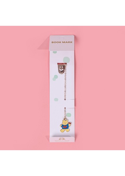 2 Ayı Stili Kore Çizgi Metal Ayraç Sevimli Kolye Öğrenci Kırtasiye Kitaplar Işaretleyici Sayfa Okul Ofis Malzemesi (Yurt Dışından)