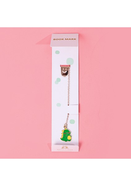 Küçük Dinozor Tarzı Kore Çizgi Metal Ayraç Sevimli Kolye Öğrenci Kırtasiye Kitaplar Işaretleyici Sayfa Okul Ofis Malzemesi (Yurt Dışından)