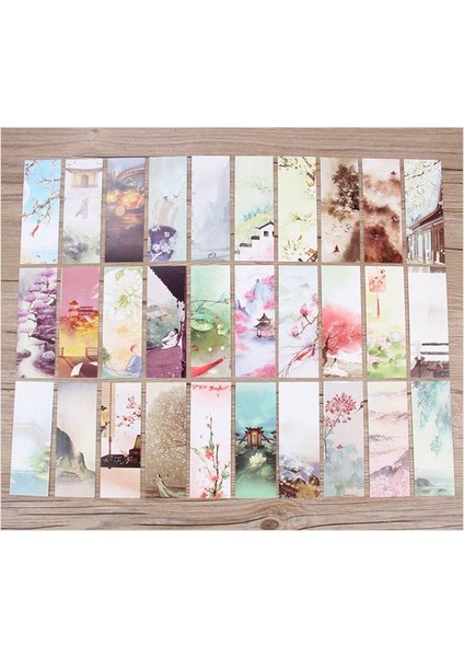 No.11 Stili Yaratıcı Çin Tarzı Çiçekler Kağıt Ayraçlar Boyama Kartlar Retro Güzel Kutulu Ayraçlar Anma leri (Yurt Dışından) fiyatları