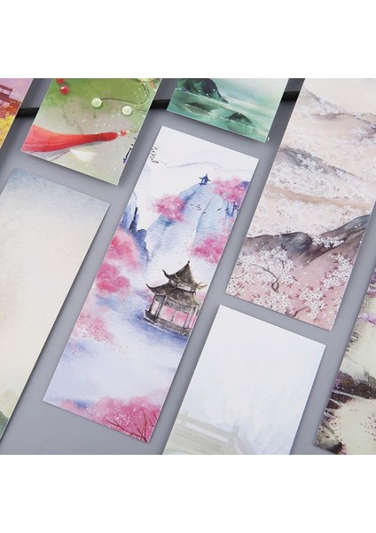 No.11 Stili Yaratıcı Çin Tarzı Çiçekler Kağıt Ayraçlar Boyama Kartlar Retro Güzel Kutulu Ayraçlar Anma leri (Yurt Dışından) indirimleri