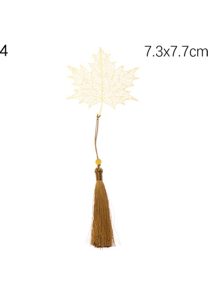 4 Stili Yazın 14 Modeller Metal Yaprak Ayraç Çin Tarzı Vintage Yaratıcı Yaprak Damarı Oyuk Akçaağaç Yaprak Süslü Kayısı Yaprağı Ayraç (Yurt Dışından)